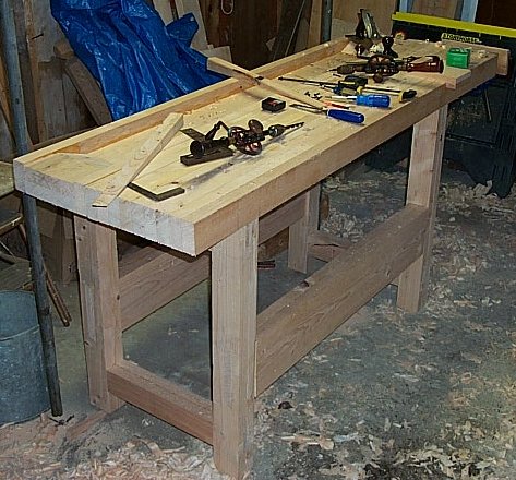 bench with tools