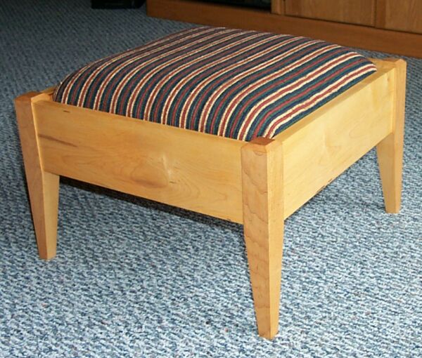 upholstered footstool