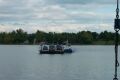 Ferry coming in to the NY shore