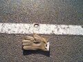 glove in the road